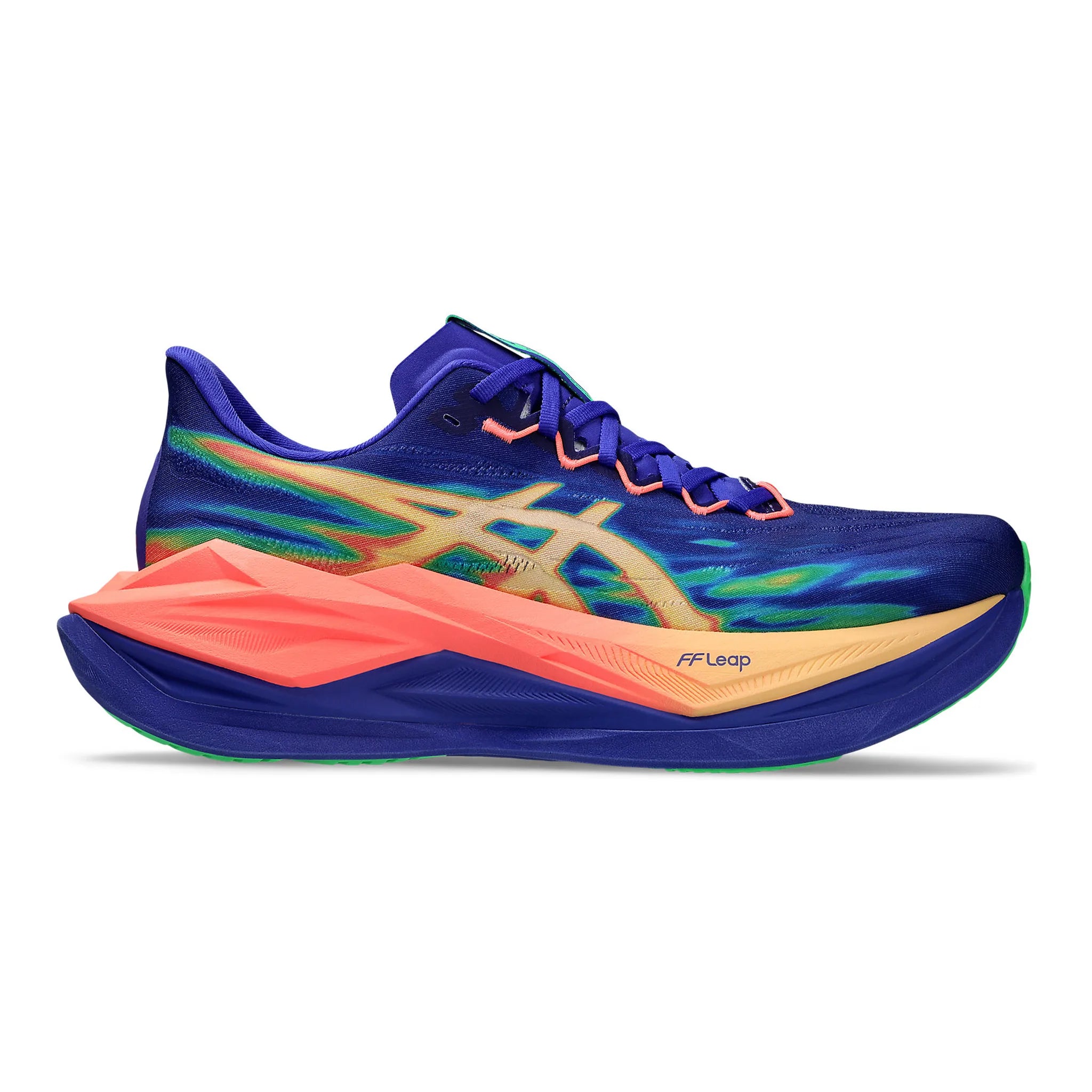 cobalt burst/light orange