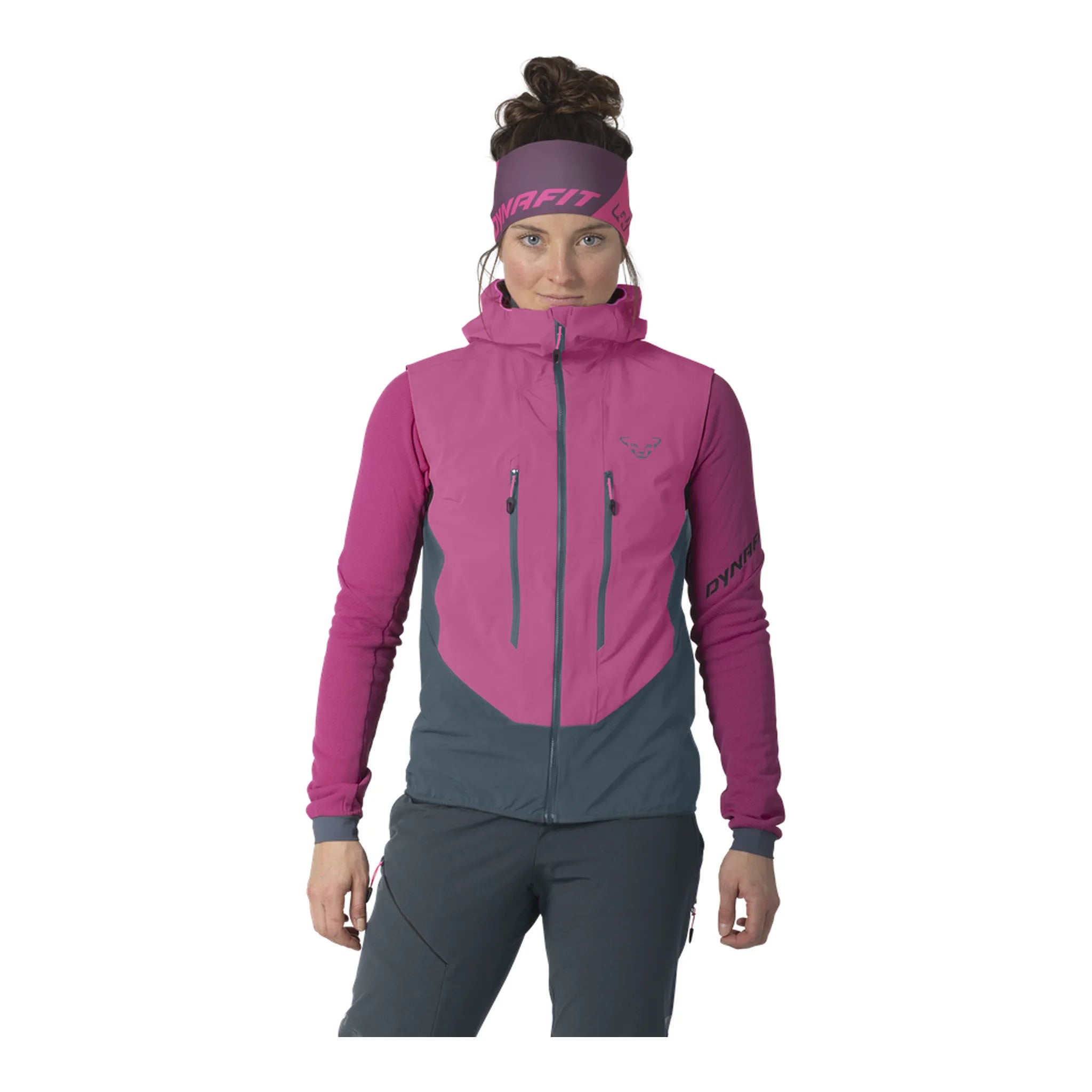 Blacklight Softshell Weste Damen