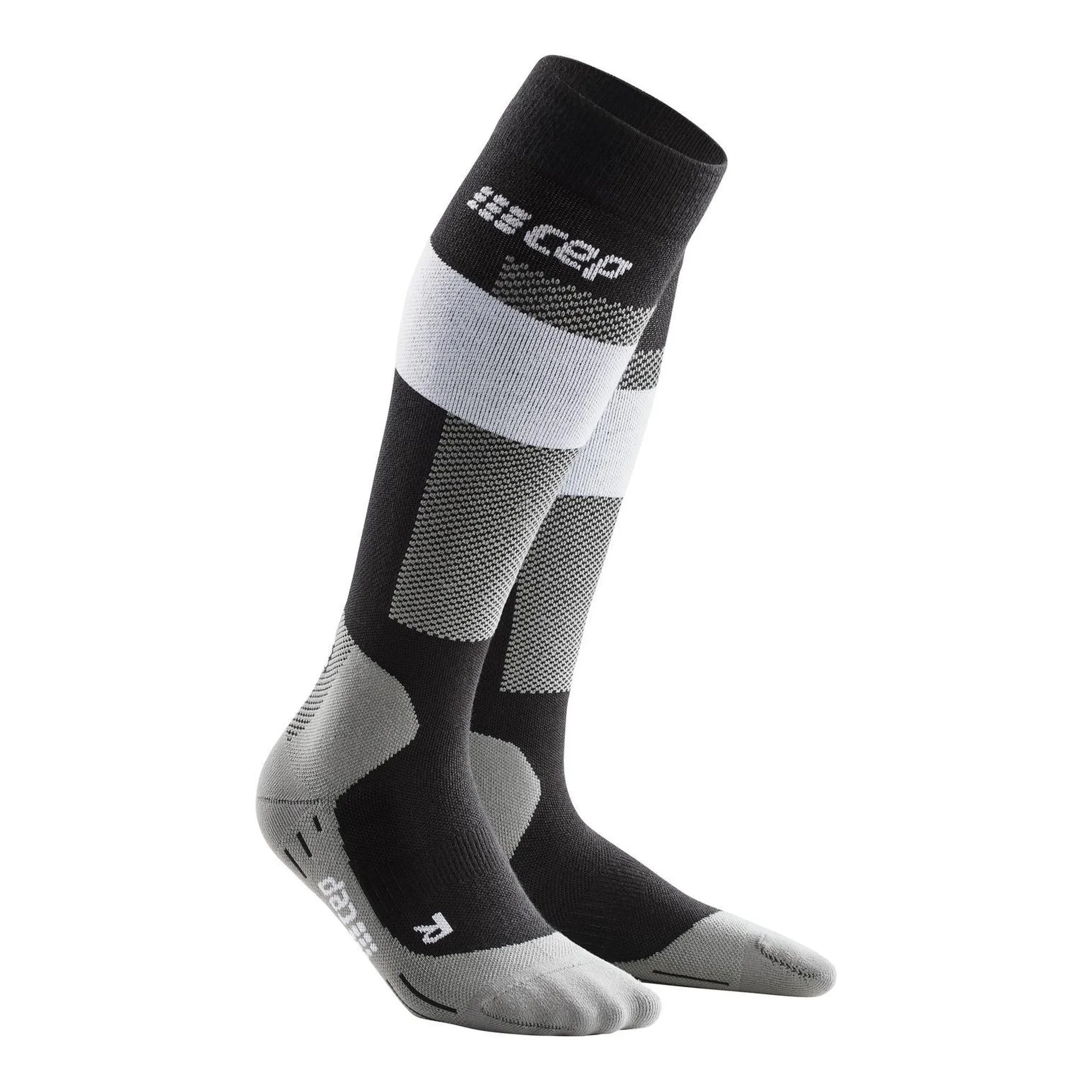CEP merino socks, skiing, tall, v2, women