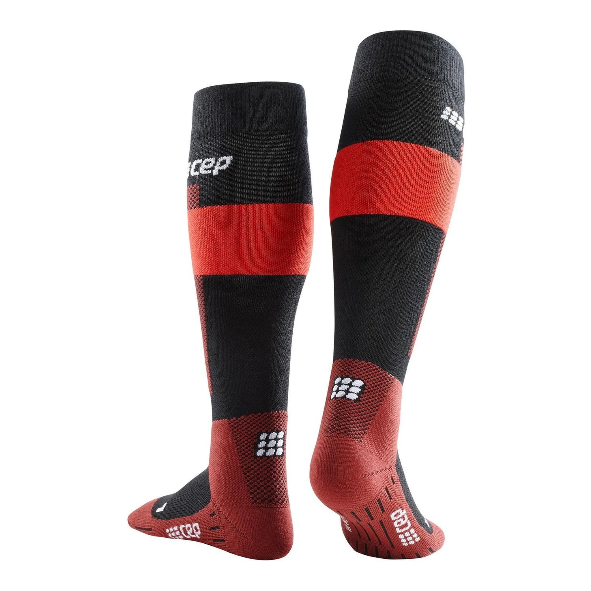 CEP merino socks, skiing, tall, v2, women