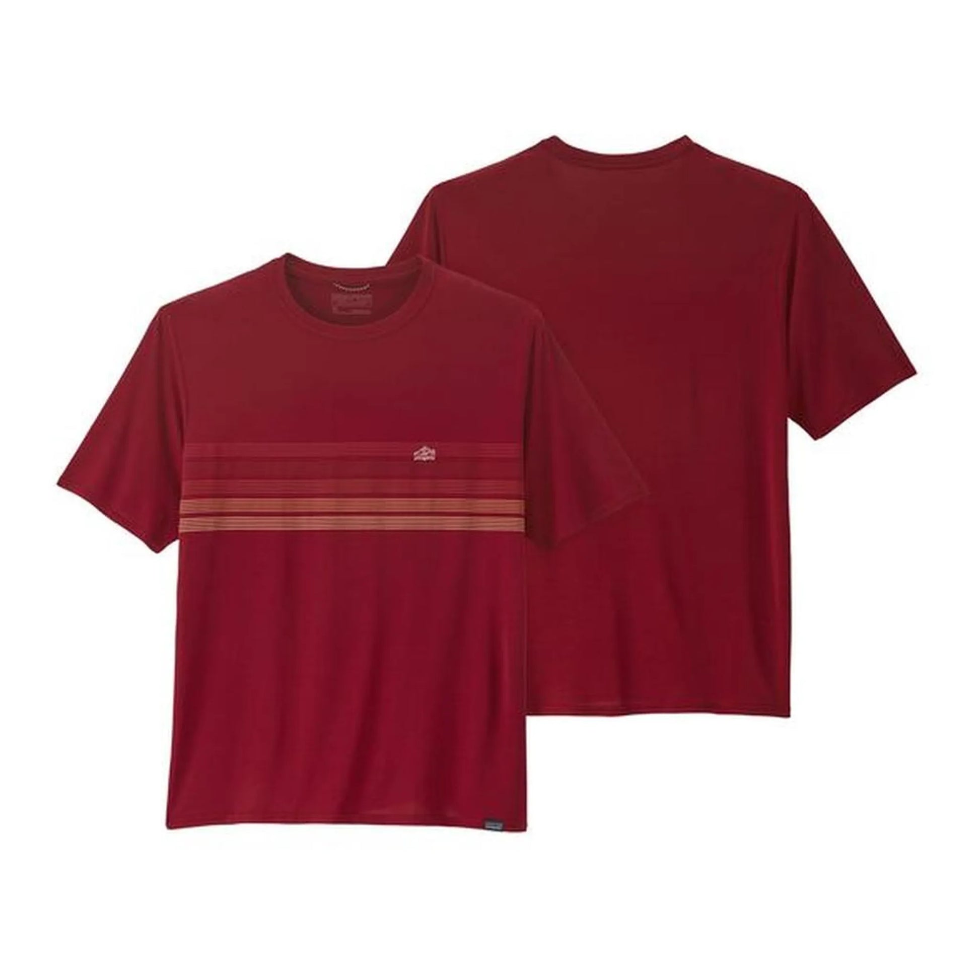 line logo ridge stripe: wax red x-dye