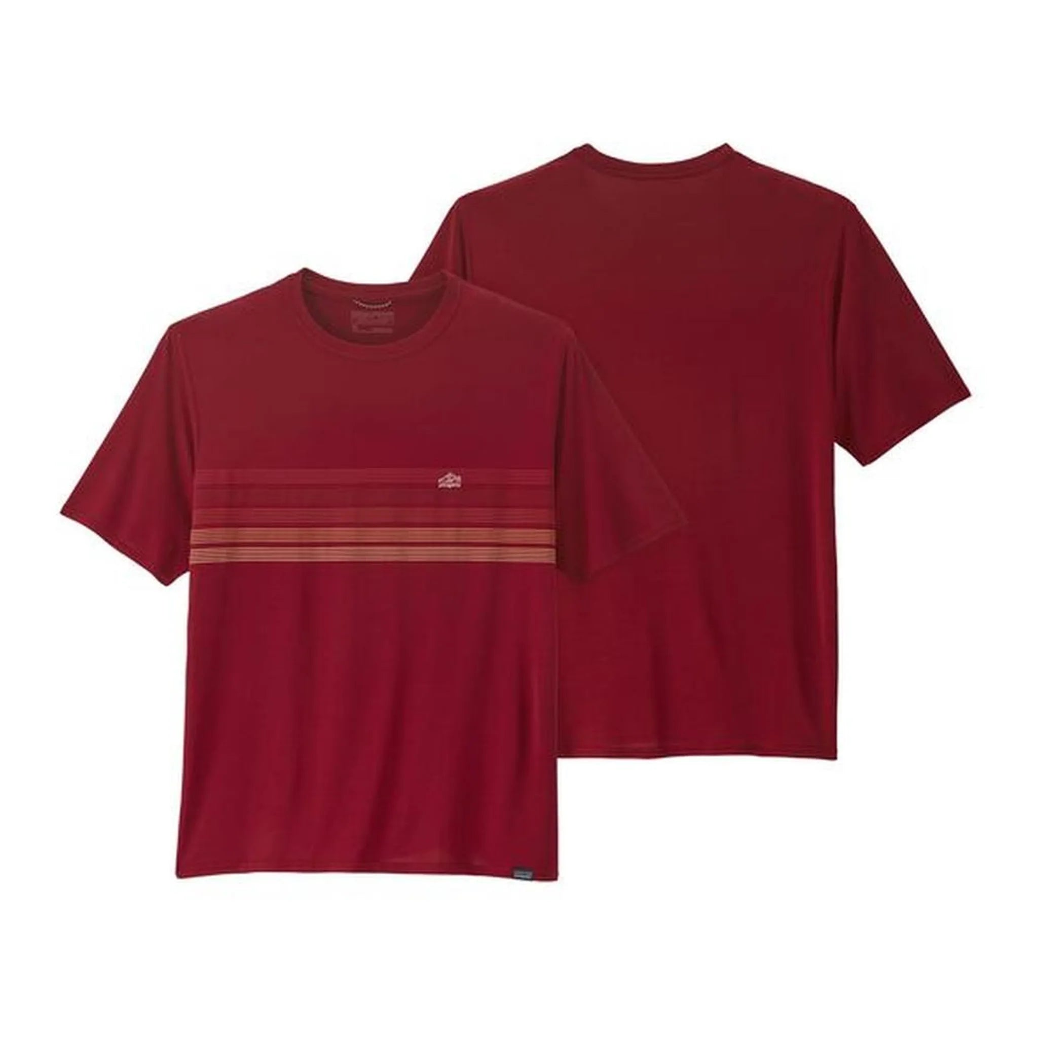 line logo ridge stripe: wax red x-dye