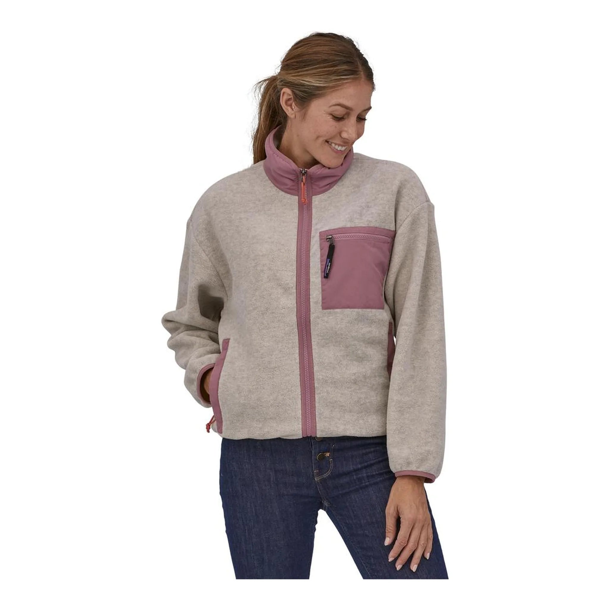 oatmeal heather w/evening mauve