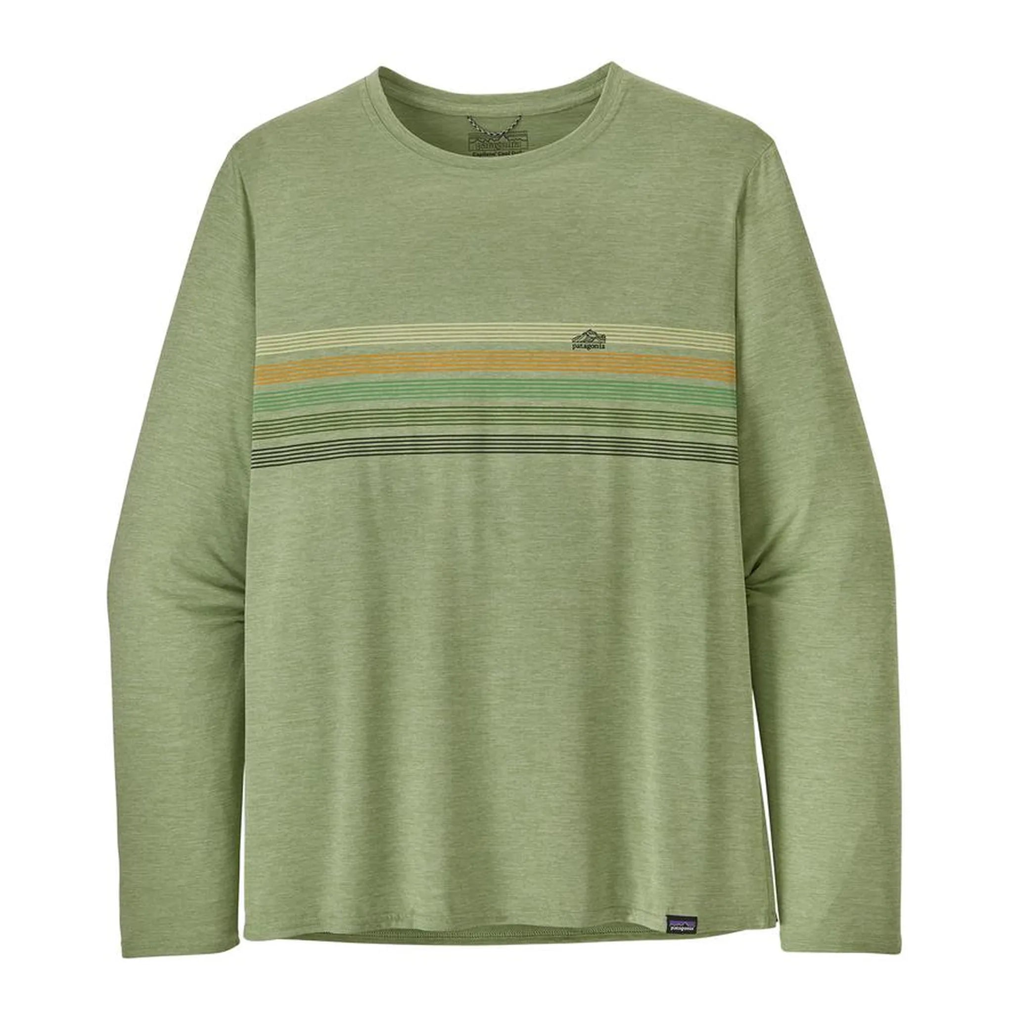 line logo ridge stripe: salvia green x-dye